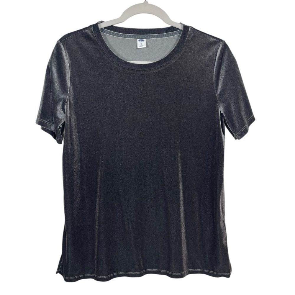 Old Navy Velvet Crew Neck Blouse Size Small